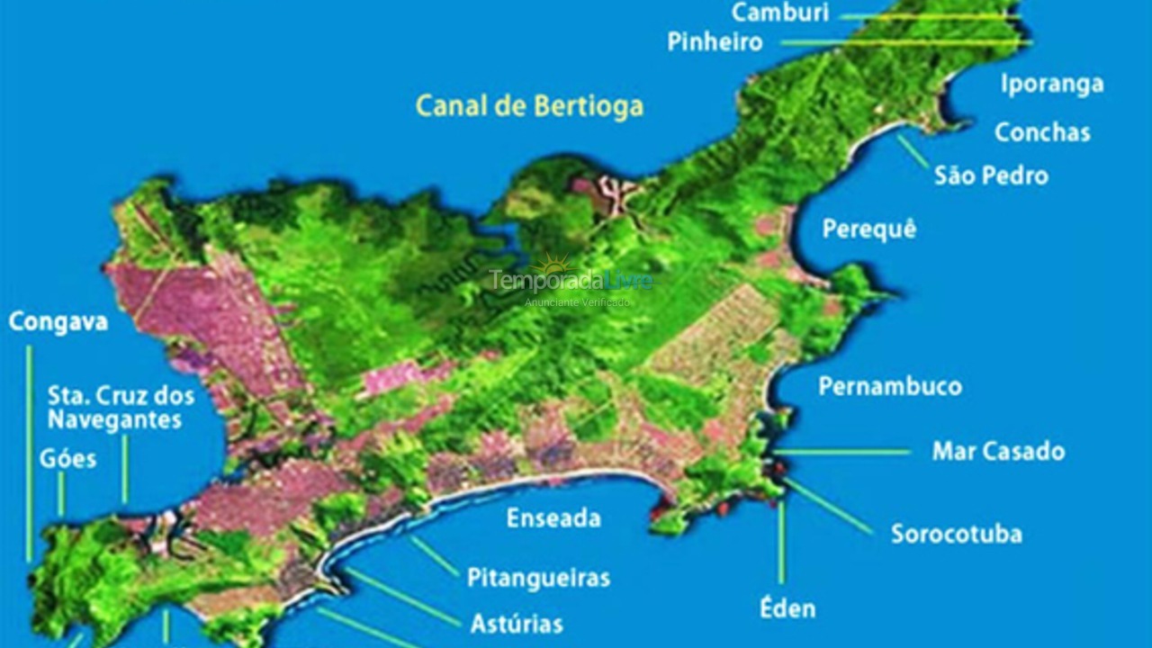 Apartment for vacation rental in Guarujá (Enseada)