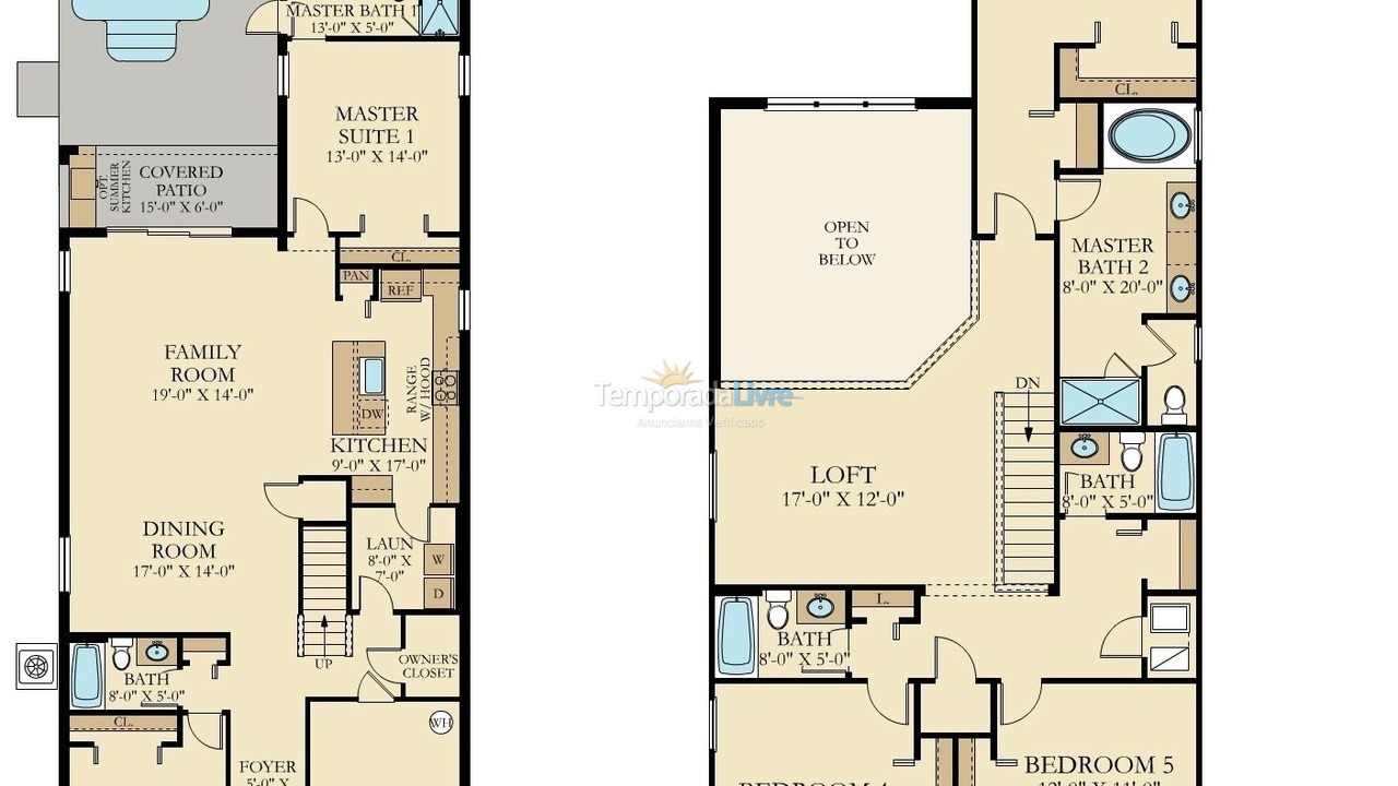 Casa para aluguel de temporada em Orlando (Kissimmee)
