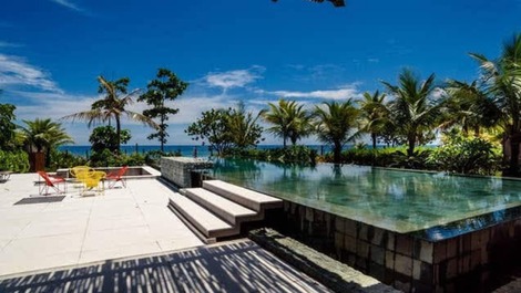 House standing on the sand, luxurious and safe.