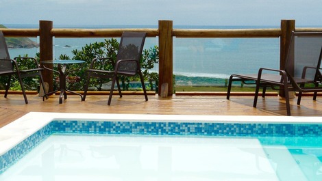 Complejo de cabañas con 5 casas, increibles vistas al mar, servicios de posada, limpieza diaria