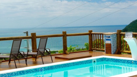 Complejo de cabañas con 5 casas, increibles vistas al mar, servicios de posada, limpieza diaria