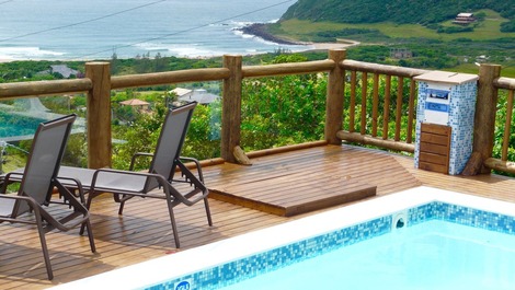 Complejo de cabañas con 5 casas, increibles vistas al mar, servicios de posada, limpieza diaria