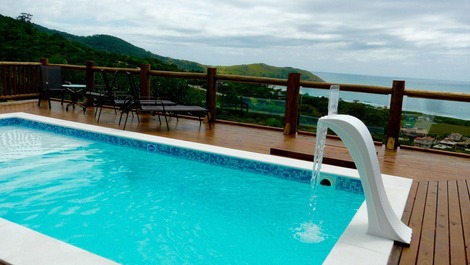 Complejo de cabañas con 5 casas, increibles vistas al mar, servicios de posada, limpieza diaria