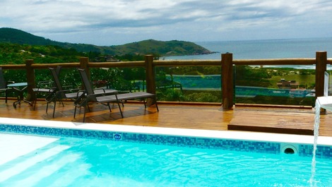 Complejo de cabañas con 5 casas, increibles vistas al mar, servicios de posada, limpieza diaria