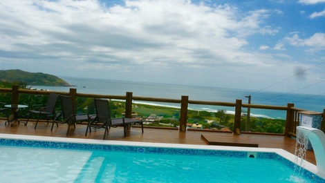 Complejo de cabañas con 5 casas, increibles vistas al mar, servicios de posada, limpieza diaria