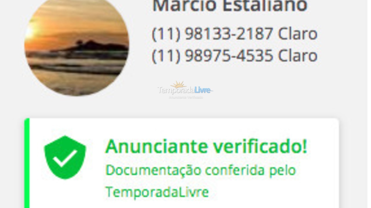 Apartment for vacation rental in Guarujá (Enseada)