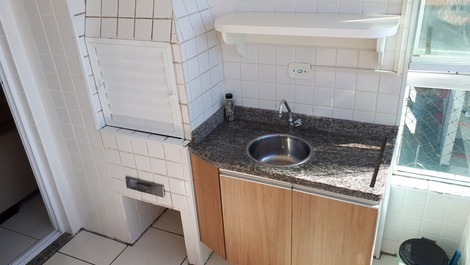 churrasqueira e pia da sacada