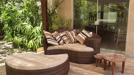 Casa de playa de Guarajuba, muy cerca del mar.