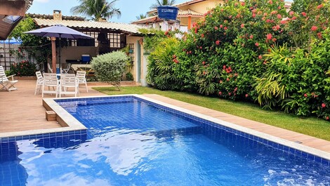 Casa de playa de Guarajuba, muy cerca del mar.
