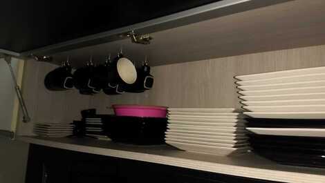 Apt encantador de frente para o mar com conforto e qualidade.