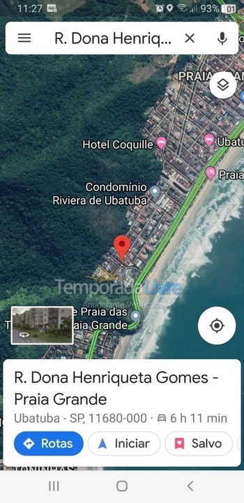 Apartamento para aluguel de temporada em Ubatuba (Praia Grande)