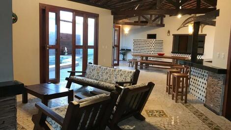 Mansão Rústica 10 Suítes 50 Leitos-Beach Park