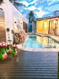 Mansão Rústica 10 Suítes 50 Leitos-Beach Park