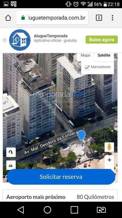 Apartamento para aluguel de temporada em Guarujá (Pitangueiras)