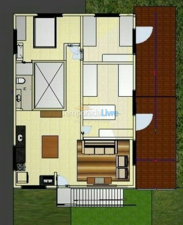 Granja para alquiler de vacaciones em Santa Leopoldina (Distrito de Mangaraí)