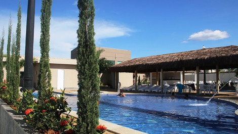 Vista da piscina adulto