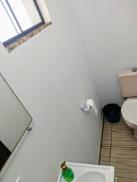 Lavabo na parte inferior da casa