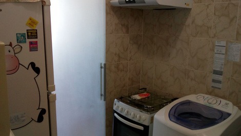 Front sea!!! Kitnet facing the sea in Tupi. Renovated show !!!