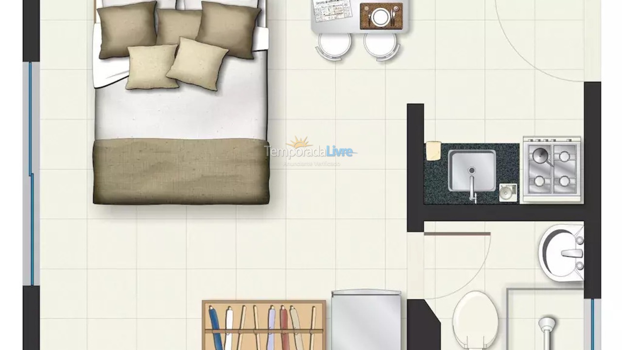 Apartamento para aluguel de temporada em Rio de Janeiro (Lapa)