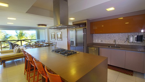 GUARAJUBA COBERTURA frente praia "Pé na Areia''