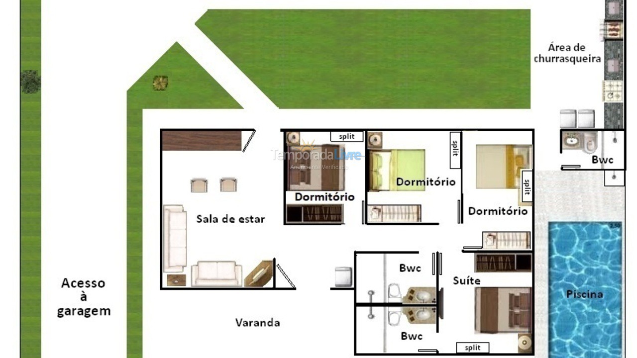 Casa para alquiler de vacaciones em Florianopolis (Canasvieiras)