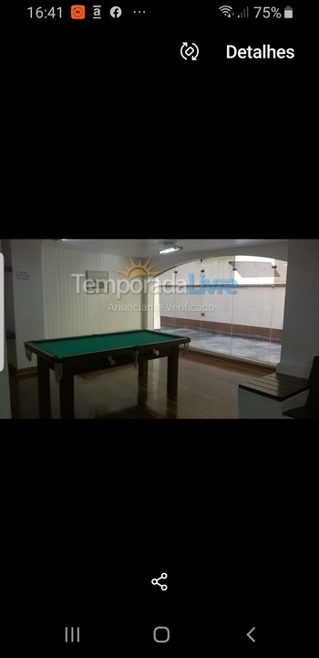 Apartamento para aluguel de temporada em Guarujá (Pitangueiras)