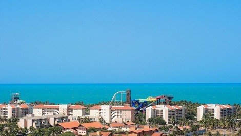 Vista do mar do nosso chalé