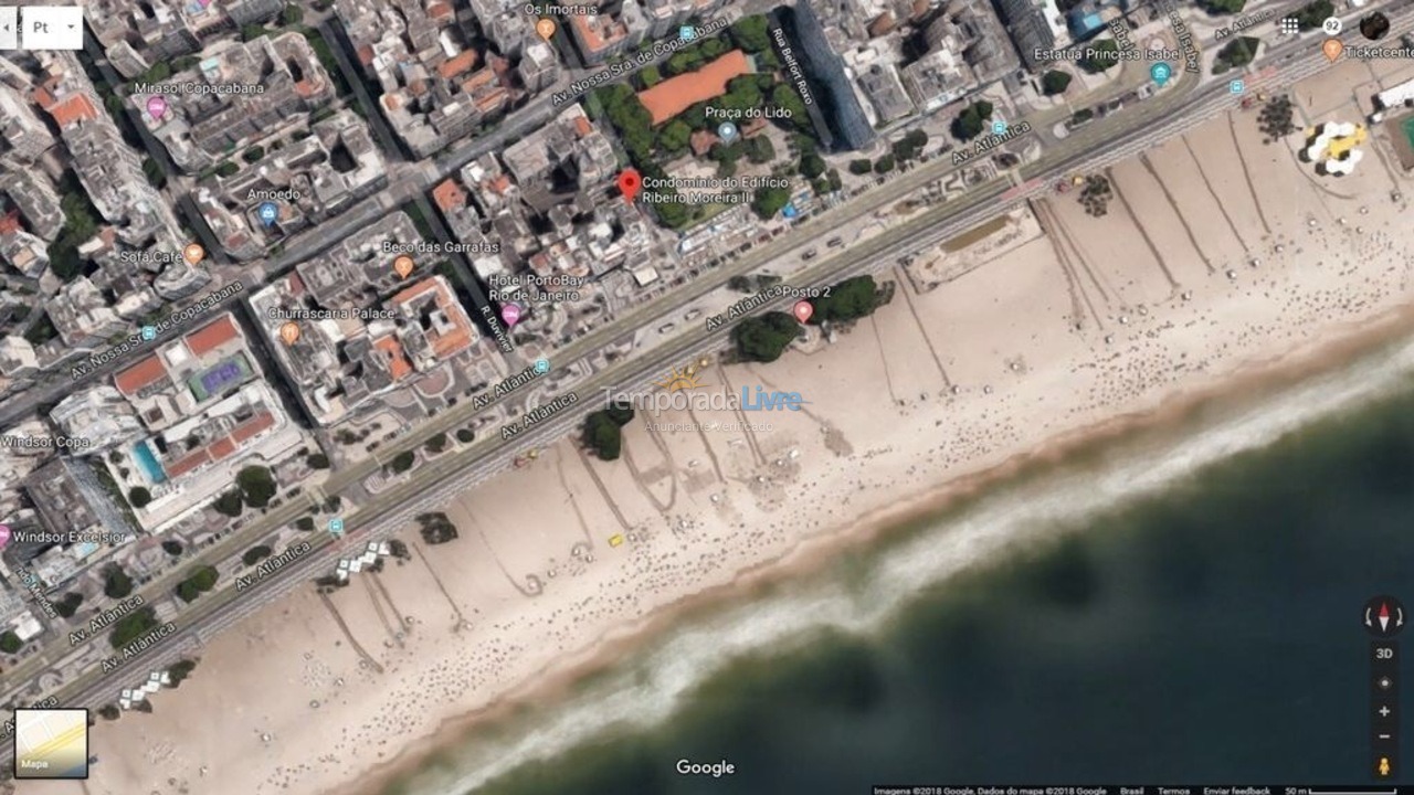 Apartamento para aluguel de temporada em Rio de Janeiro (Copacabana)
