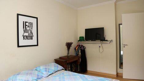 Apto completo e super aconchegante, leal as fotos