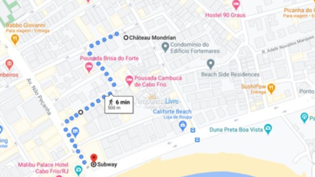 Apartamento para aluguel de temporada em Cabo Frio (Praia do Forte)