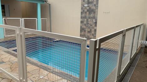 Party area with pool and brewery