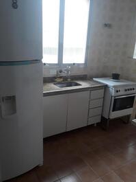 Apartamento playa Tombo Guarujá, 2 habitaciones. 2 baños.