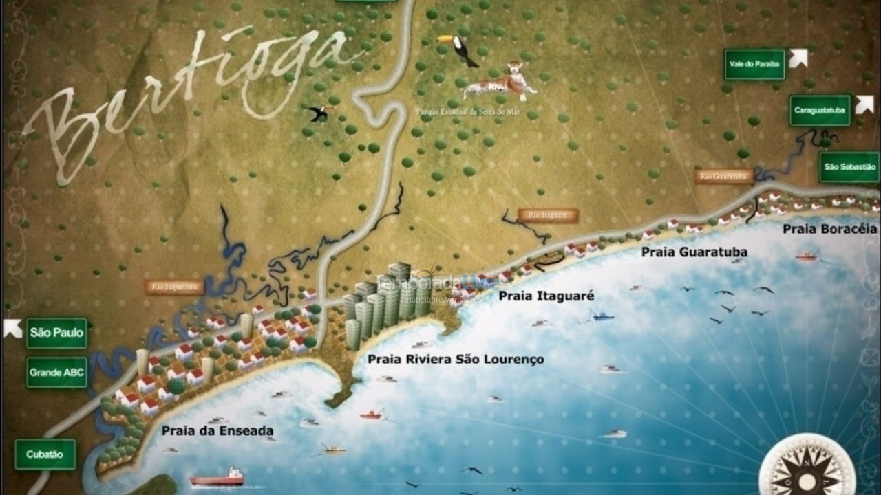 Casa para alquiler de vacaciones em Bertioga (Vista Linda)