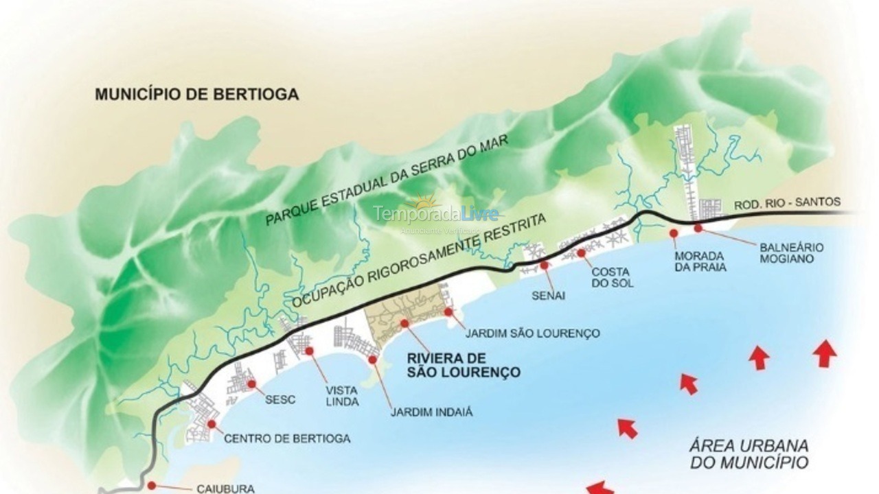 Casa para alquiler de vacaciones em Bertioga (Vista Linda)