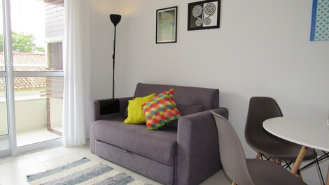 sala de estar com sacada