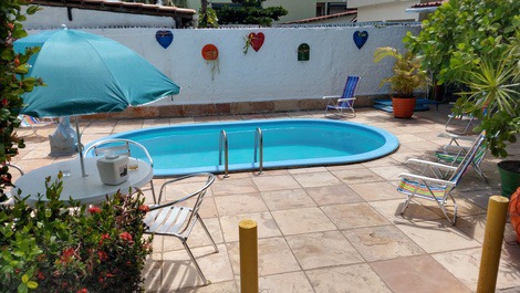 Visão parcial da piscina