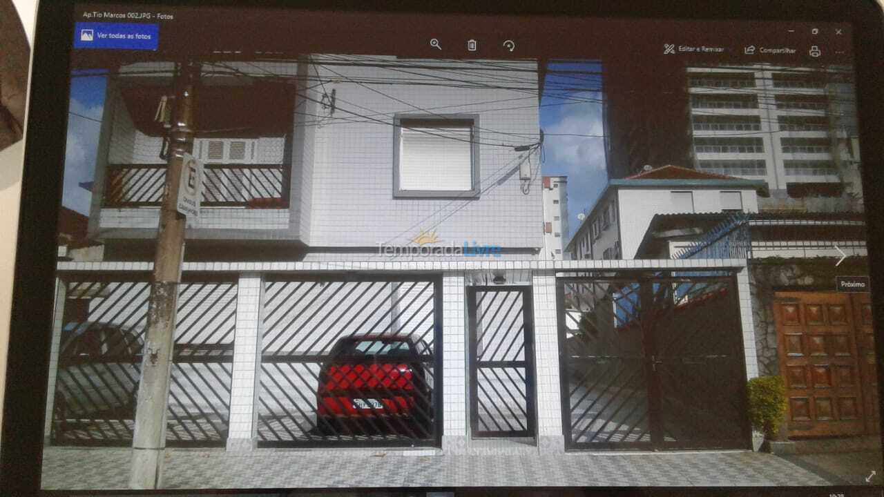 Apartamento para aluguel de temporada em Santos (Aparecida)