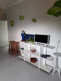 Lindo apartamento habitación y sala de estar en la arena vista al mar