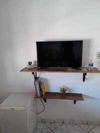 Quarto triplo, que agora não tem frigobar mais.