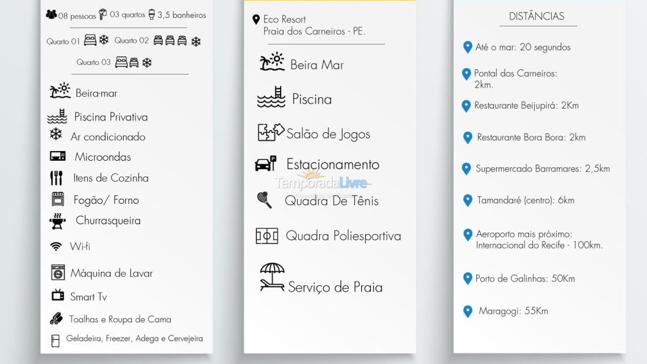 Casa para aluguel de temporada em Tamandaré (Praia dos Carneiros)