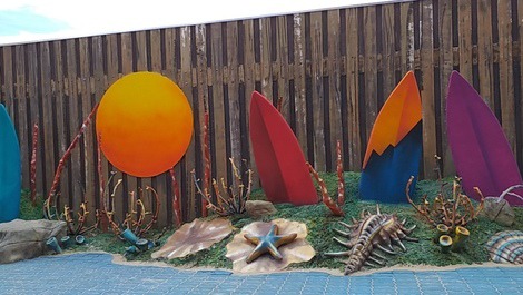 Apt foot in the sand, with beautiful view of the sea, city Ocian Praia Grande