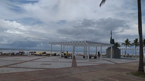 Apt foot in the sand, with beautiful view of the sea, city Ocian Praia Grande