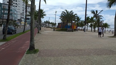 Apt foot in the sand, with beautiful view of the sea, city Ocian Praia Grande