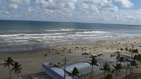 Apt foot in the sand, with beautiful view of the sea, city Ocian Praia Grande