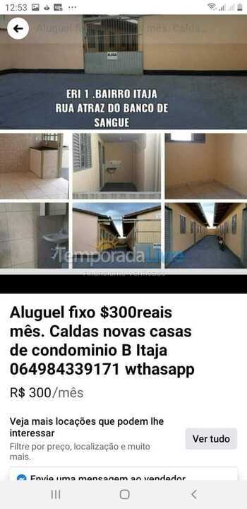 Casa para alquiler de vacaciones em Caldas Novas (Estância Buritis)