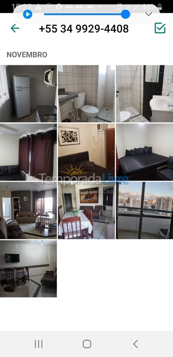 Apartamento para aluguel de temporada em Caldas Novas (Bairro Termal)