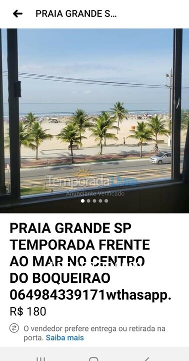 Apartamento para aluguel de temporada em Praia Grande (Boqueirão)