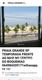 ALUGUEL DE APTO NA PRAIA FRENTE MAR PROMOÇÃO $200 diaria p 8 pessoas