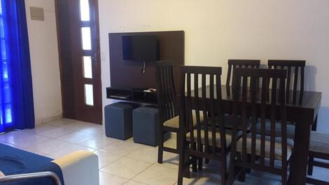 Casa Moyra Bertioga - Pe na areia com vista para o mar