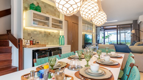 Bungalow Beira-Mar Oka 6 suites - Piscina privada